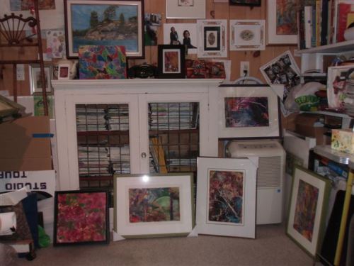 Blog Photo - Artist Sandra's Studio Wall